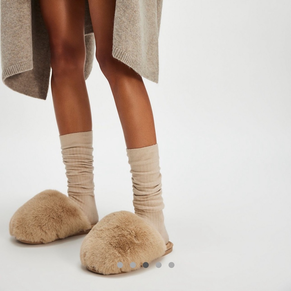 Free People Brand New Snowball Slippers